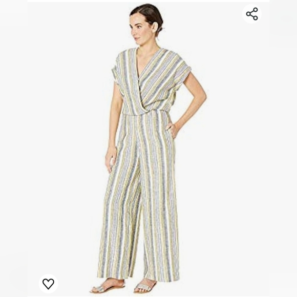 Beige by Eci Sun Linen Blend Romper | Size Small | NWT - Picture 11 of 11